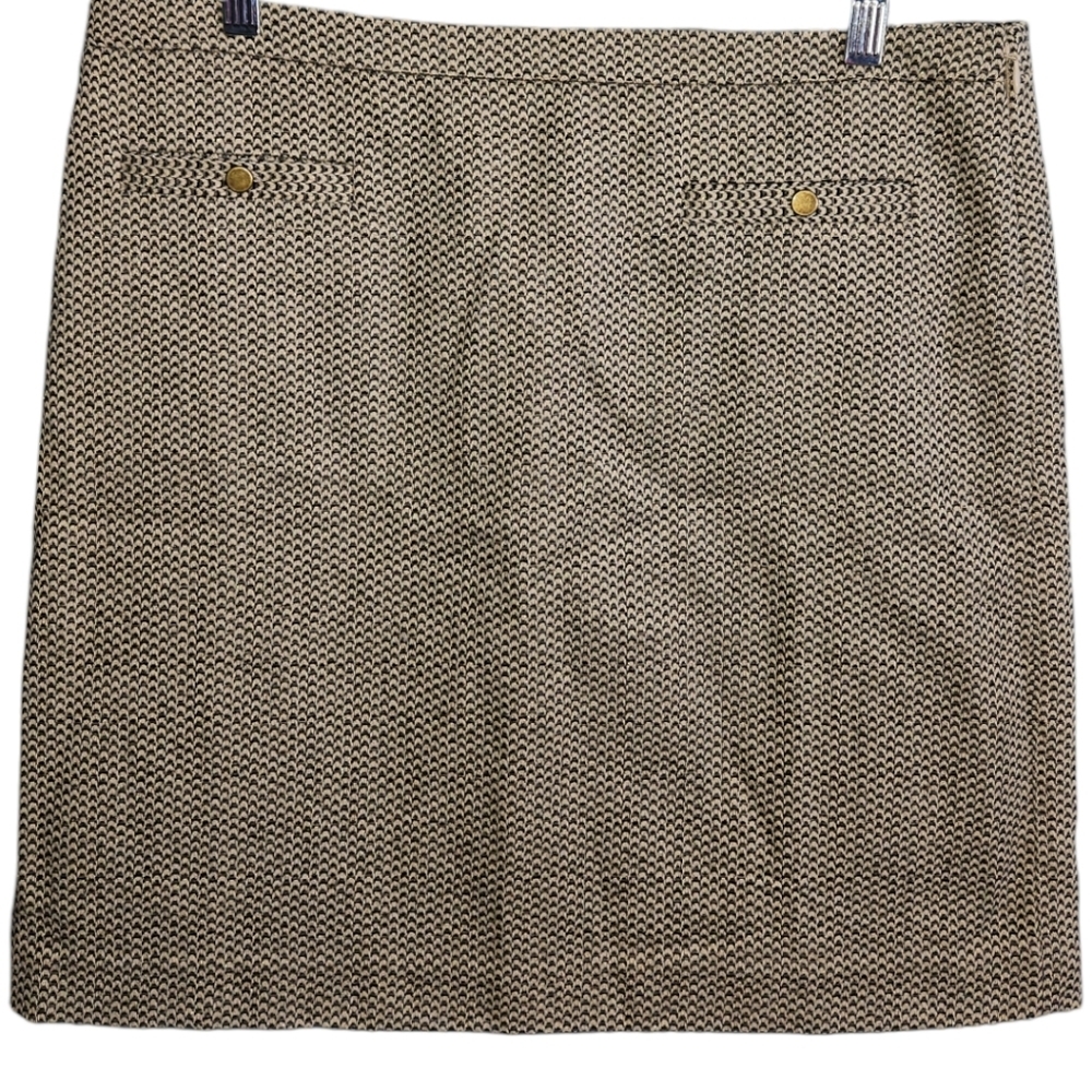 NWT Loft Gold Shimmer Embroidered Pencil Skirt